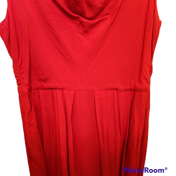 💥SALE💥 BB Dakota Red Dress  Sz.8 Sleeveless Fit and Flare - Picture 6 of 9